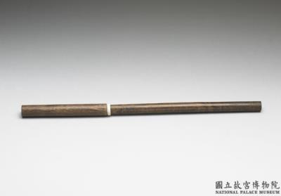 图片[2]-Writing brush with wooden handle and ivory inlay, Qing dynasty, 18th to 19th century-China Archive